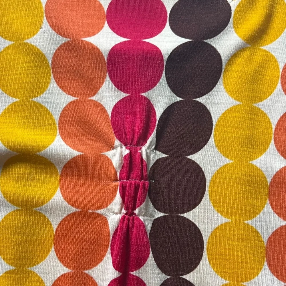 Alice + Olivia Large Hippie Mod Knit Dress Pop Art Hip Long Sleeve Retro Circles - Picture 6 of 9